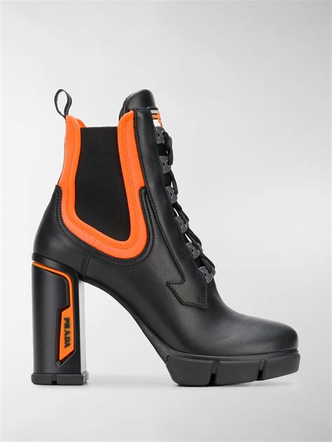 prada black boots chunky|chunky Prada boots women.